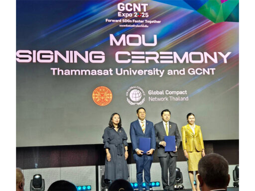 GCNT and Thammasat University signing partnership to launch Thailand’s first sustainability degree program for next-gen talents.