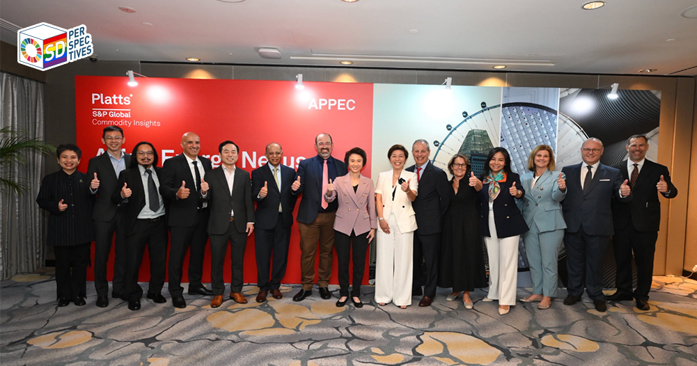 Mrs. Gloyta Nathalang จาก Bangchak บรรยายที่งาน APPEC 2025 เรื่อง Carbon Markets และ SAF ภายใต้แผน Net Zero 2050