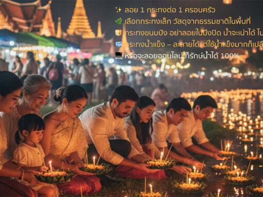 อยกระทง ไม่หลงทาง – ประเพณีไทยคาร์บอนต่ำ ปลอดเข็มหมุด 100% โดย SD Perspectives : Sustainability Media in Thailand