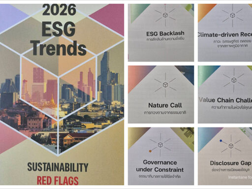 อินโฟกราฟิกแนวโน้ม ESG ปี 2026 และ Sustainability Red Flags ที่ส่งผลต่อกลยุทธ์ธุรกิจและความยั่งยืน – SD Perspectives | Sustainability & Business Strategy Media in Thailand