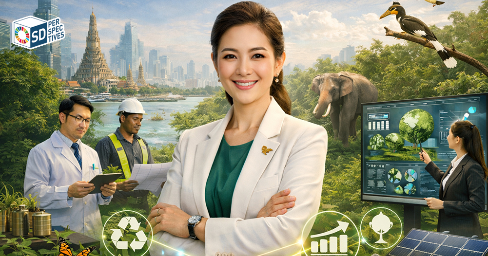 ภาพสื่อสารแนวคิดผู้นำองค์กรกับกลยุทธ์ความหลากหลายทางชีวภาพและ Nature-Positive เพื่อความยั่งยืนเชิงระบบ – SD Perspectives : Strategic Sustainability Media in Thailand