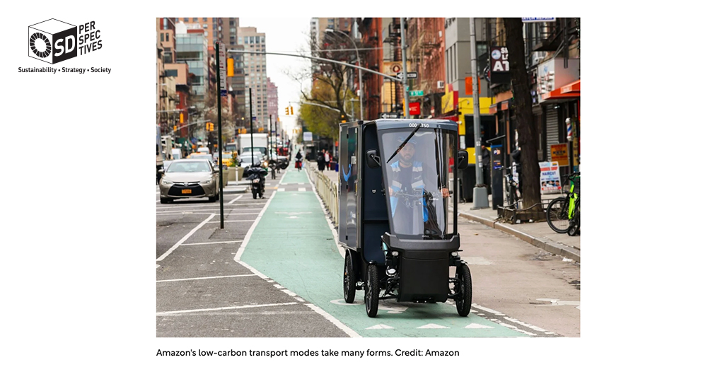 Amazon Sustainable Delivery Network ใช้รถ EV และ AI ลดการปล่อยคาร์บอนในระบบโลจิสติกส์