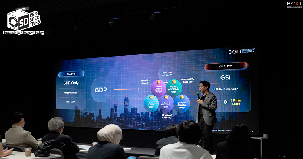 ปิยะชาติ (อาร์ม) BiOST เปิดตัว Global Sustainomy Index (GSi) หรือ GDP+ ตัวชี้วัดคุณภาพการเติบโตทางเศรษฐกิจแห่งอนาคต