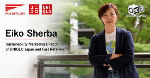 Eiko Sherba, Sustainability Marketing Director of UNIQLO Japan and Fast Retailing อธิบายกลยุทธ์ LifeWear, Circular Economy และเป้าหมายลดคาร์บอน Scope 3 ในห่วงโซ่อุปทานปี 2030