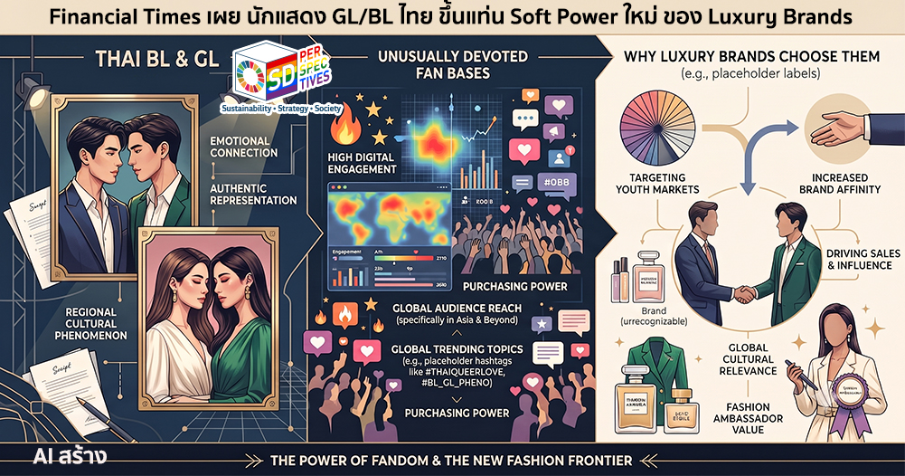 นักแสดง BL–GL ไทยในฐานะ Fashion Ambassador ของ Luxury Brands ท่ามกลางแฟนด้อมเอเชีย