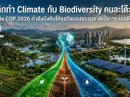 Triple COP 2026 เชื่อม Climate Change Biodiversity Land และ Water สู่ Business Strategy SD Perspectives : ESG & Business Strategy Media in Thailand
