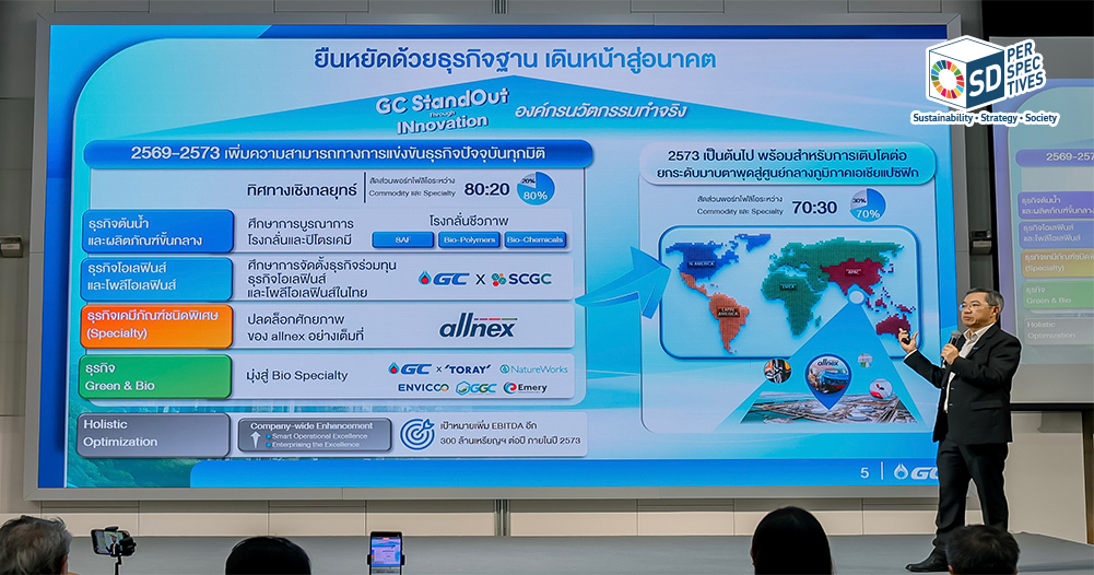 GC ผู้สร้างนวัตกรรมภายใต้แนวคิด GC StandOut Through INnovation SD Perspectives : ESG & Business Strategy Media in Thailand