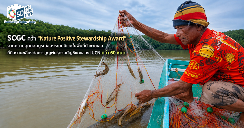 ชาวประมงพื้นบ้านจับสัตว์น้ำในพื้นที่ป่าชายเลน สะท้อนผลลัพธ์ Nature Positive ของ SCGC และความหลากหลายทางชีวภาพในระบบนิเวศ SD Perspectives : ESG & Business Strategy Media in Thailand