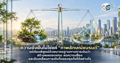 Sustainability Valuation การตีมูลค่าความยั่งยืนผ่านผลตอบแทน ความเสี่ยง และการเติบโตของธุรกิจ SD Perspectives : ESG & Business Strategy Media in Thailand