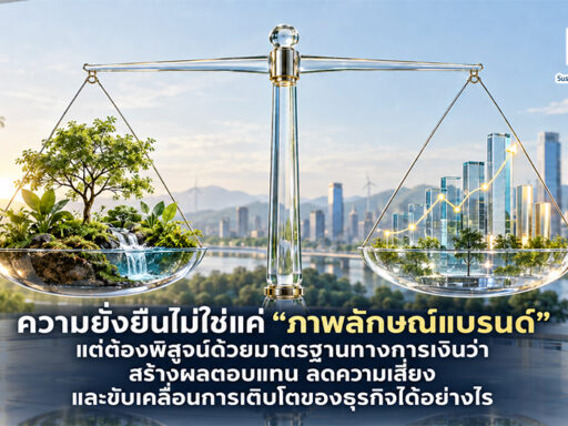 Sustainability Valuation การตีมูลค่าความยั่งยืนผ่านผลตอบแทน ความเสี่ยง และการเติบโตของธุรกิจ SD Perspectives : ESG & Business Strategy Media in Thailand