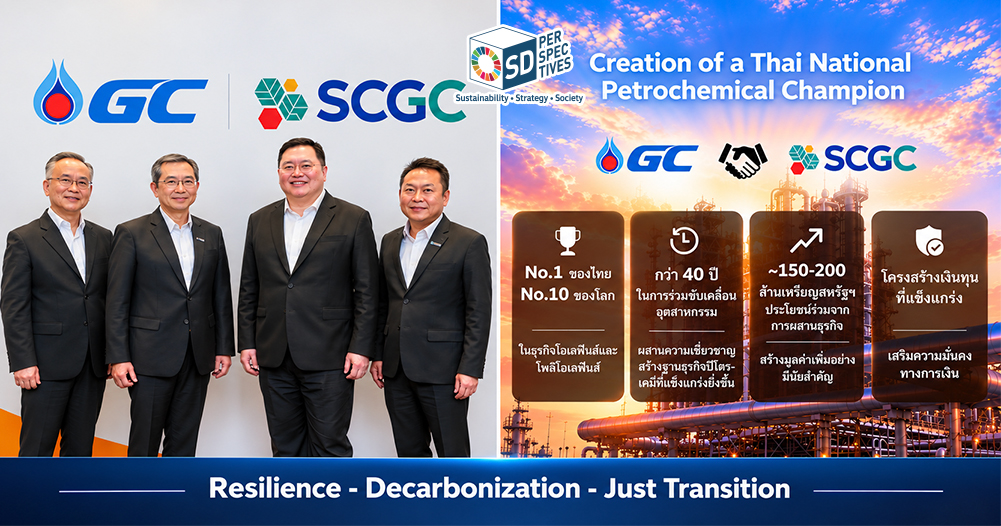 ณะรงค์ศักดิ์ จิวากานันต์ ประธานเจ้าหน้าที่บริหาร GC และ ศักดิ์ชัย ปฏิภาณปรีชาวุฒิ ประธานเจ้าหน้าที่บริหารและกรรมการผู้จัดการใหญ่ SCGC