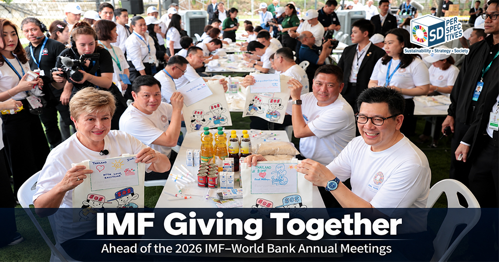 IMF staff join CSR activities at Bo Farang Rim Nam community in Bangkok ahead of the 2026 IMF–World Bank Annual Meetings. เจ้าหน้าที่ IMF ร่วมกิจกรรม CSR ณ ชุมชนบ่อฝรั่งริมน้ำ กรุงเทพฯ ก่อนการประชุม IMF–World Bank ประจำปี 2569| SD Perspectives : Sustainability Media in Thailand