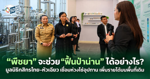 การพัฒนาห่วงโซ่พืชยาน่านเชื่อมองค์ความรู้และมาตรฐานทางการแพทย์กับการสร้างรายได้ชุมชน ควบคู่เป้าหมายฟื้นคืนป่าต้นน้ำ SD Perspectives : ESG & Business Strategy Media in Thailand